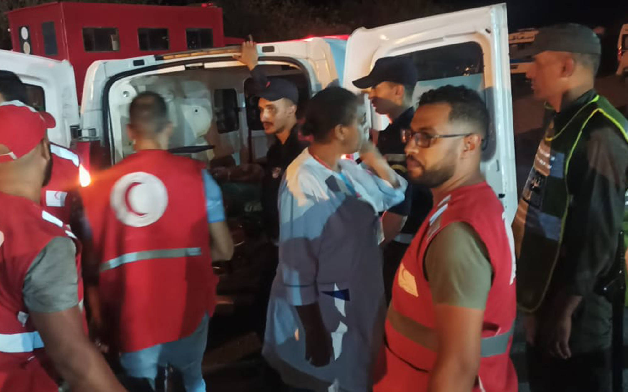 Moroccan Red Crescent teams were the first on the ground to provide urgent assistance to those affected by the September 8 earthquake. Photo IFRC
