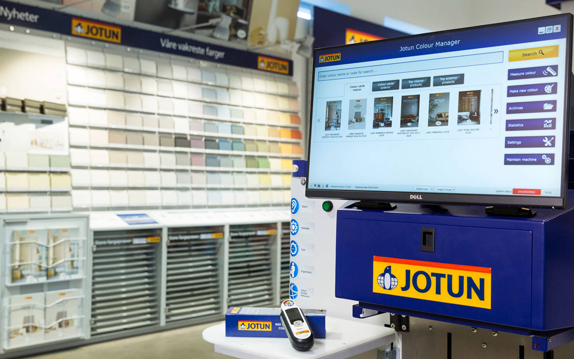 Jotun's unique tinting software, Jotun Colour Manager, located in Sandefjord