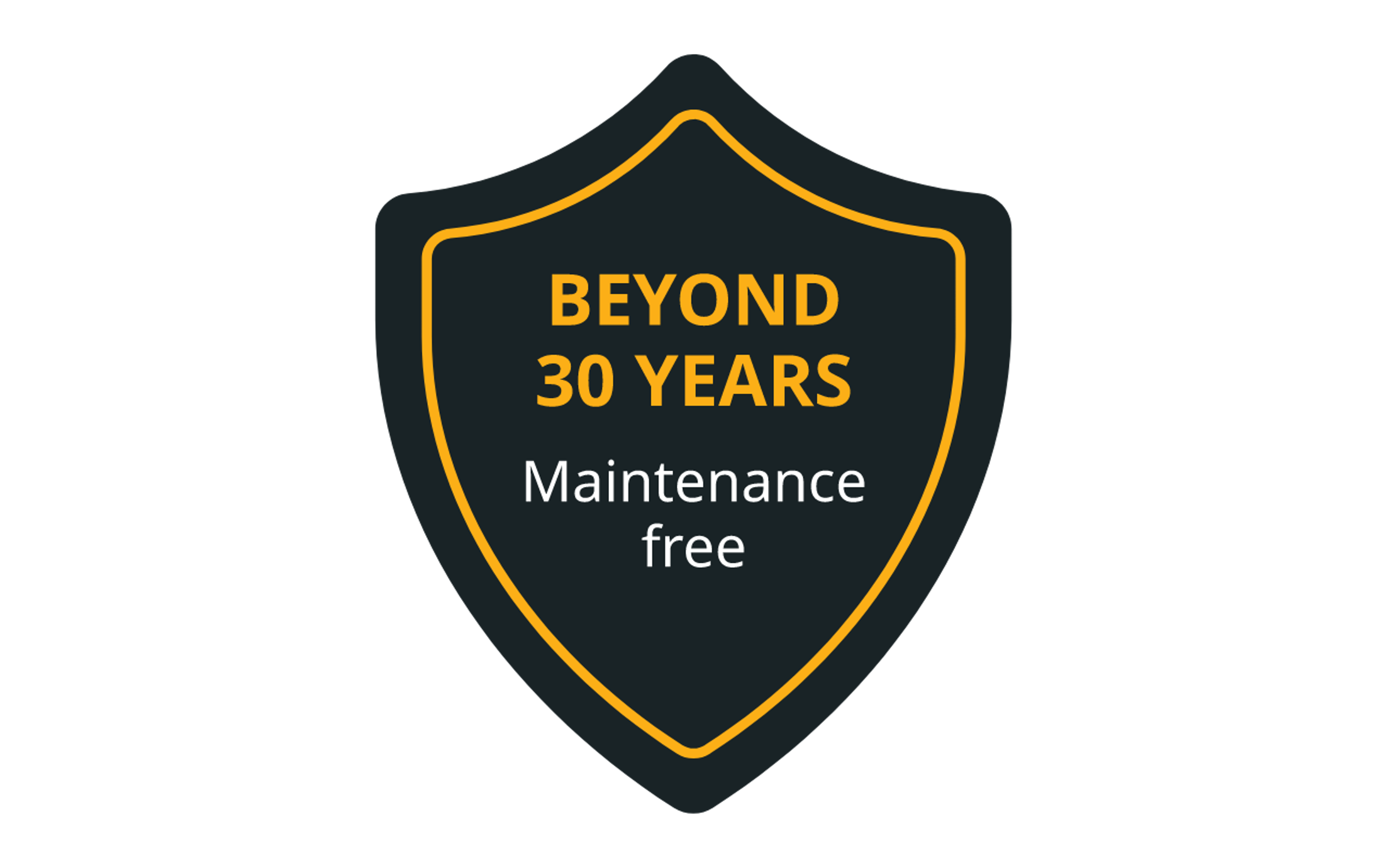 Maintenance free beyond 30 years