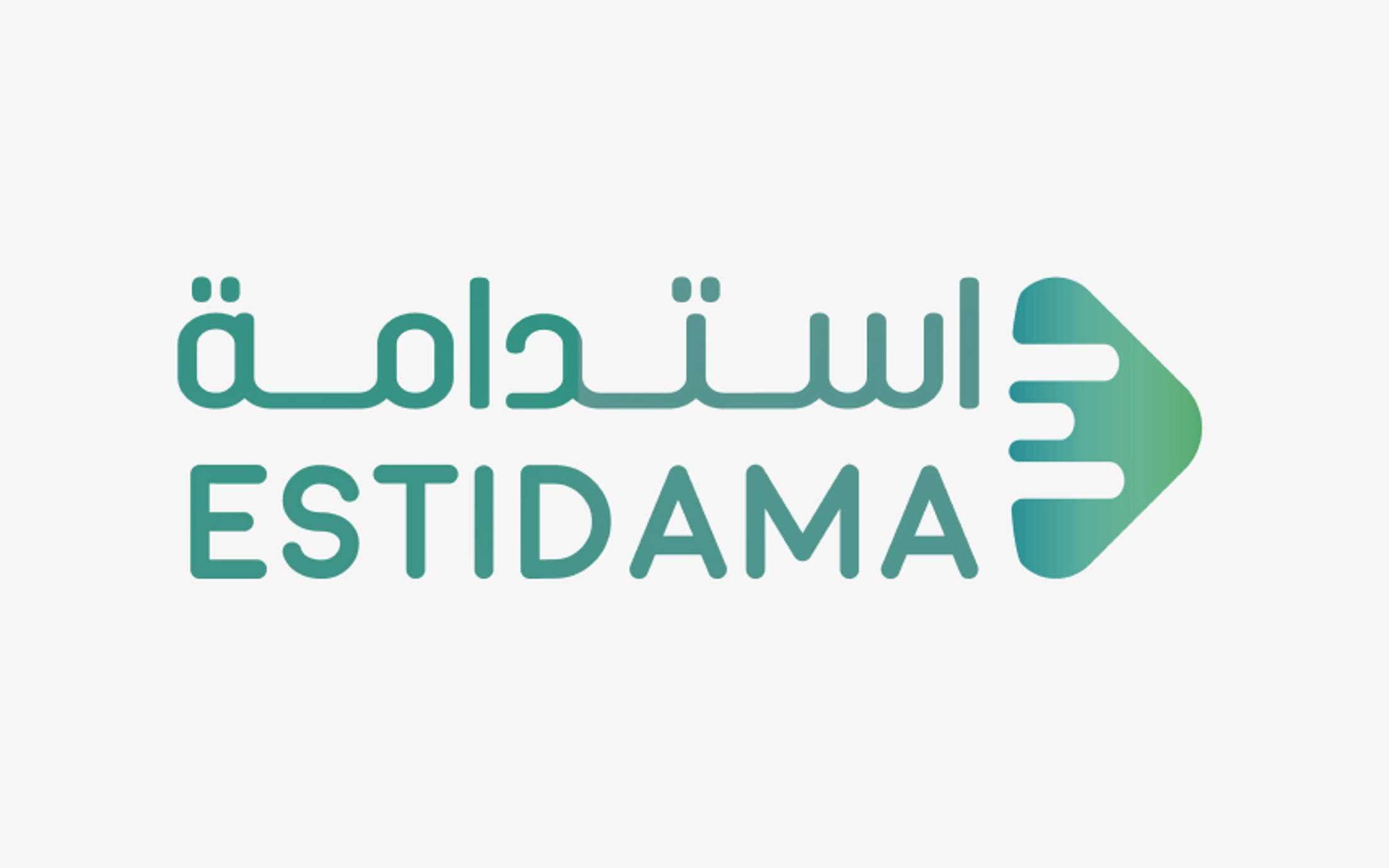 ESTIDAMA logo on gray background